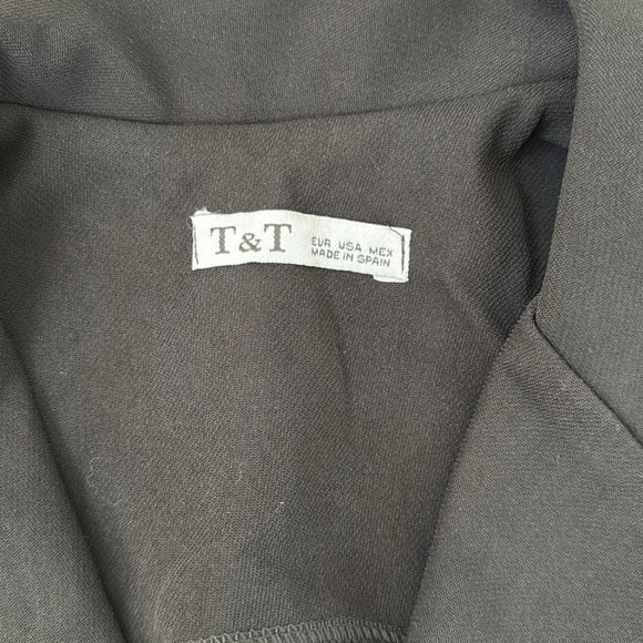 Tailored Cropped Vest Cut-out Back Small Black - Picture 4 of 7